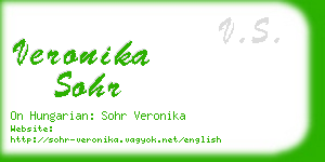 veronika sohr business card